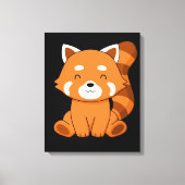 Red Panda Geschenk Kinder Frauen Kawaii Red Panda Leinwanddruck (Vorderseite)