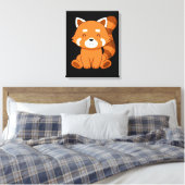 Red Panda Geschenk Kinder Frauen Kawaii Red Panda Leinwanddruck (Insitu (Schlafzimmer))