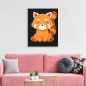Red Panda Geschenk Kinder Frauen Kawaii Red Panda Leinwanddruck (Insitu (Wohnzimmer))