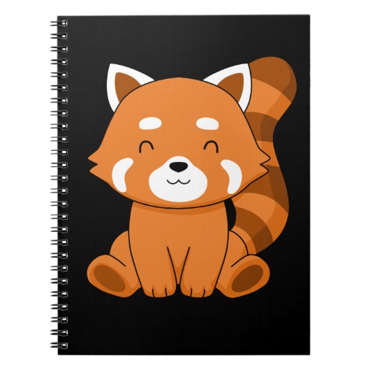 Red Panda Geschenk Kinder Frauen Kawaii Red Panda Notizblock (Vorderseite)