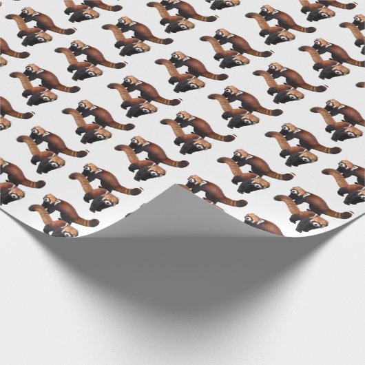 Red Panda Geschenkpapier (Ecke)