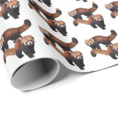 Red Panda Geschenkpapier (Rolleneckpunkt)