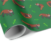 Red Panda Geschenkpapier (Rolleneckpunkt)