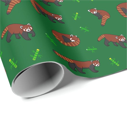 Red Panda Geschenkpapier (Rolleneckpunkt)