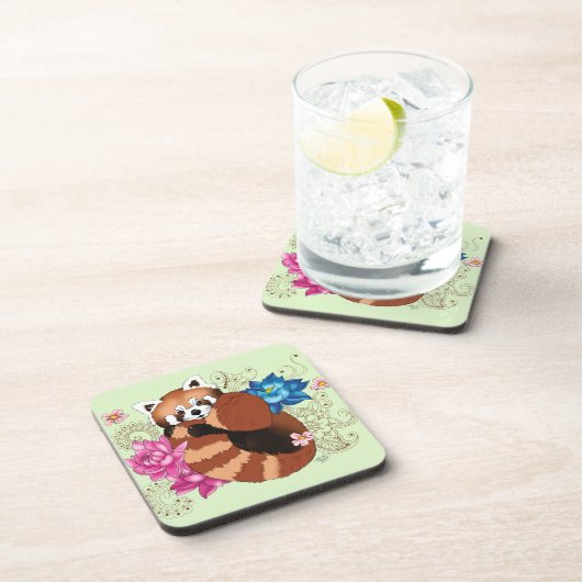 Red Panda Getränkeuntersetzer (Rechte Seite)