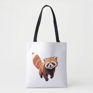 Red Panda glücklich Spielspass Springen in die Luf Tasche