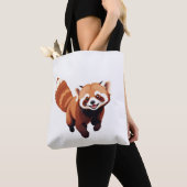 Red Panda glücklich Spielspass Springen in die Luf Tasche (Von Nahem)