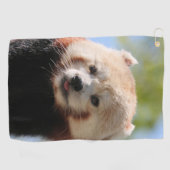 Red Panda Golfhandtuch (Horizontal)