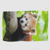 Red Panda Golfhandtuch (Horizontal)