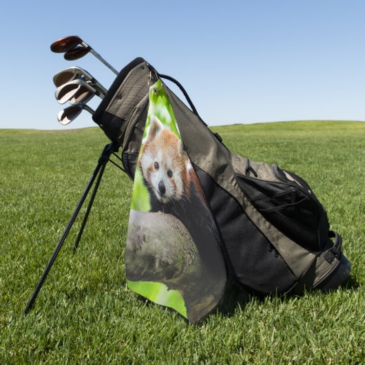 Red Panda Golfhandtuch (Gras)
