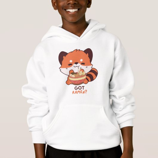 Red Panda: Got Ramen? Hoodie (Vorderseite)