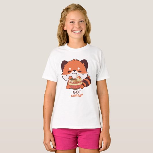 Red Panda: Got Ramen? T-Shirt (Vorne ganz)