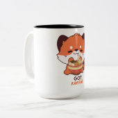 Red Panda: Got Ramen? Zweifarbige Tasse (Vorderseite Links)