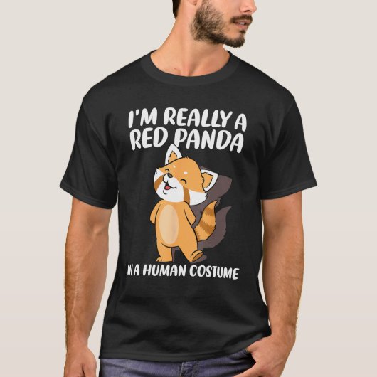 Red Panda Halloween Costume Red Pandas T-Shirt (Vorderseite)
