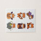 Red Panda Halloween Devil Pumpkin Vampire Costume Puzzle (Horizontal)