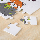 Red Panda Halloween Devil Pumpkin Vampire Costume Puzzle (Seite)