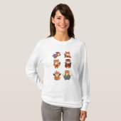 Red Panda Halloween Devil Pumpkin Vampire Costume T-Shirt (Vorne ganz)