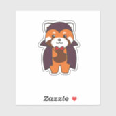 Red Panda Halloween Niedlich Devil Vampire Kostüm Aufkleber (Blatt)