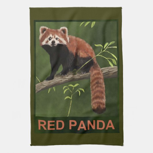 Red Panda Handtuch (Vertikal)