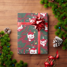 Red Panda Haven - Abstrakter Weihnachts-Roter Pand