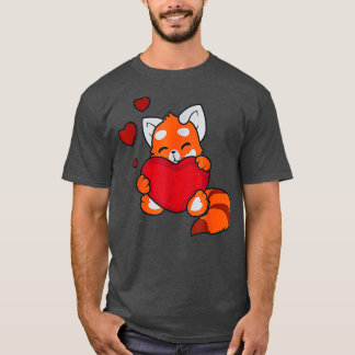 Red Panda Heart T-Shirt