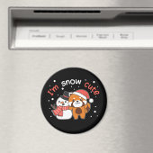 Red Panda I'm Snow Niedlich Snowman Snow Pun Magne Magnet (In Situ (Geschirrspüler))