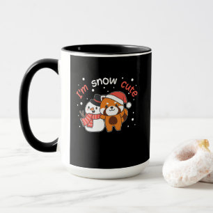 Red Panda I'm Snow Niedlich Snowman Snow Pun Tasse