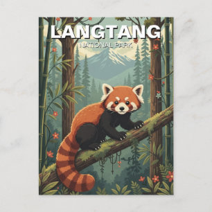 Red Panda in Langtang Nationalpark Nepal Postkarte