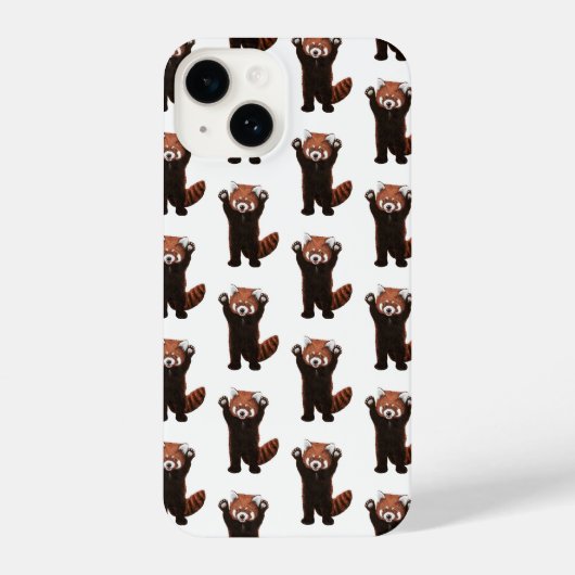 Red Panda iPhone Case Hülle (Rückseite)