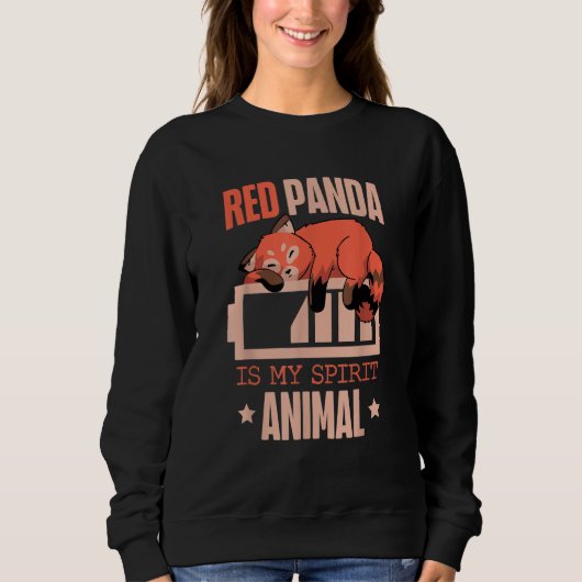 Red Panda Is My Spirit Animal Zookeeper Zoogoer Wi Sweatshirt (Vorderseite)