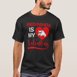 Red Panda ist mein Valentine Funny Heart Red Panda T-Shirt