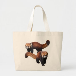 Red Panda Jumbo Stoffbeutel