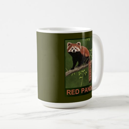 Red Panda Kaffeetasse (VorderseiteRechts)