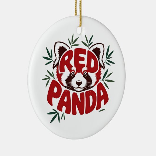Red Panda Keramik Ornament (Rechts)