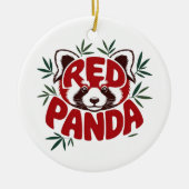 Red Panda Keramik Ornament (Vorne)