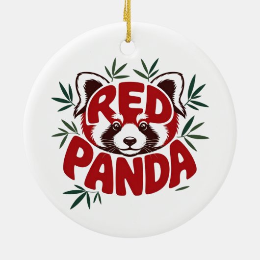 Red Panda Keramik Ornament (Hinten)