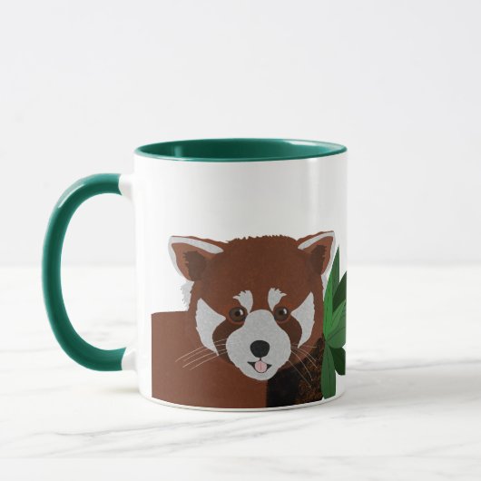 Red Panda Keramik Tasse (Links)