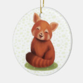 Red Panda Keramikornament (Links)
