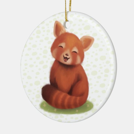 Red Panda Keramikornament (Links)