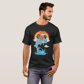 Red Panda Kids Kawaii Red Panda Dolphin Red Panda T-Shirt (Vorne ganz)