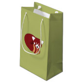 Red Panda Kleine Geschenktüte (Rückseite Schrägansicht)