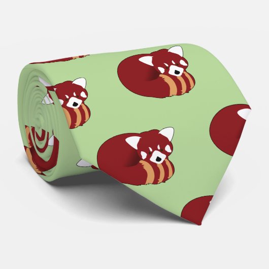 Red Panda Krawatte (Gerollt)