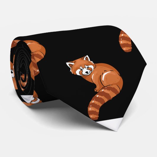 Red Panda Krawatte (Gerollt)