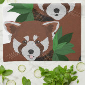Red Panda Küchentuch (Gefaltet)