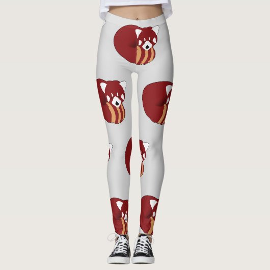 Red Panda Leggings (Vorderseite)