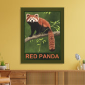 Red Panda Leinwanddruck (Insitu (Wohnzimmer))