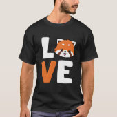 Red Panda Liebe Animal Red Panda T-Shirt (Vorderseite)