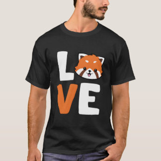 Red Panda Liebe Animal Red Panda T-Shirt