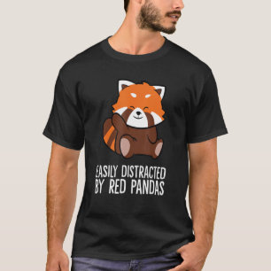 Red Panda Liebe leicht von Red Pandas abgelenkt T-Shirt