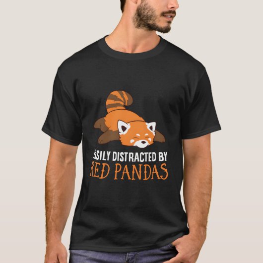 Red Panda Liebe leicht von Red Pandas abgelenkt T-Shirt (Vorderseite)